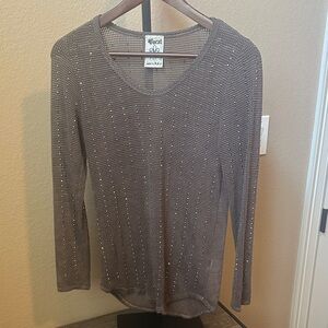 Vocal brand rhinestone top size small